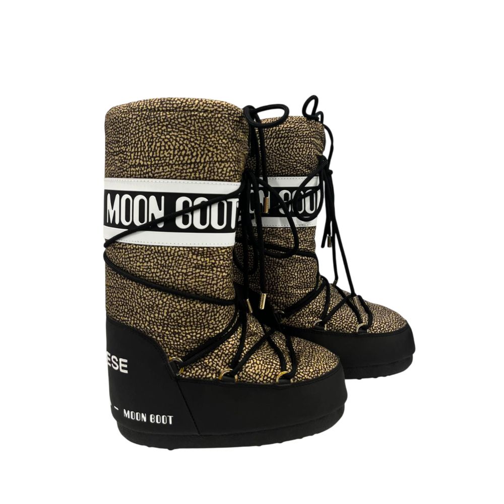 Borbonese Beige Textile Women Boot - Luxe Nova