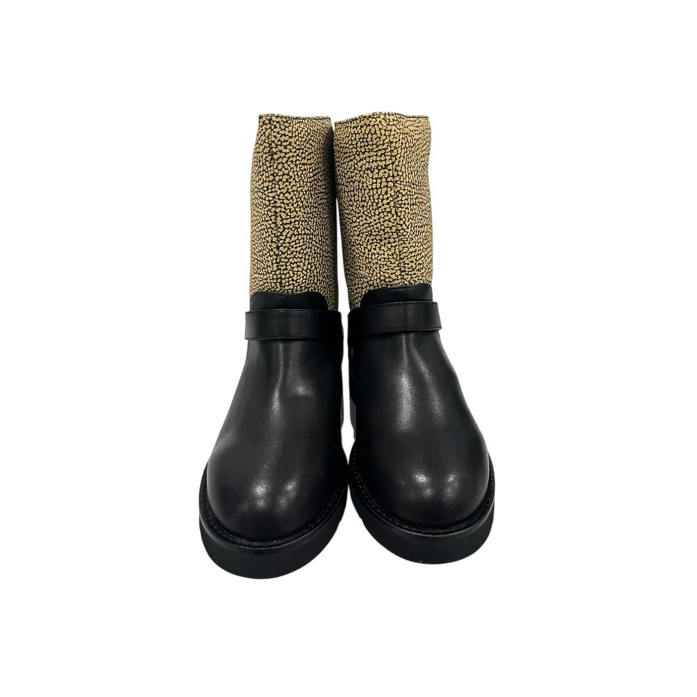 Borbonese Beige Leather Women Boot - Luxe Nova