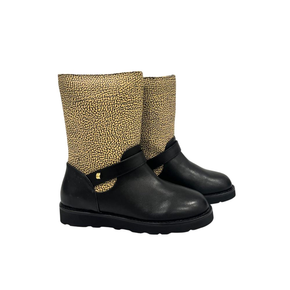 Borbonese Beige Leather Women Boot - Luxe Nova