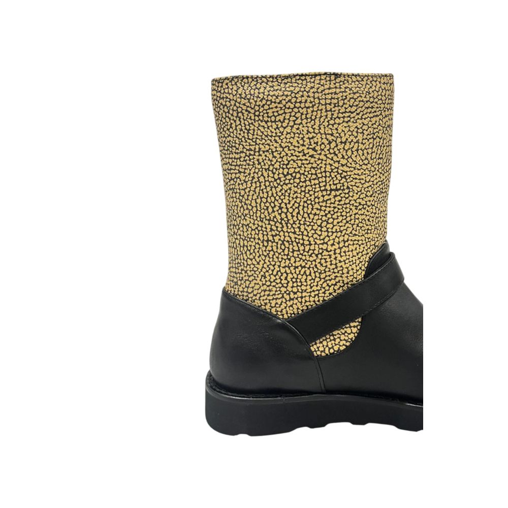 Borbonese Beige Leather Women Boot - Luxe Nova