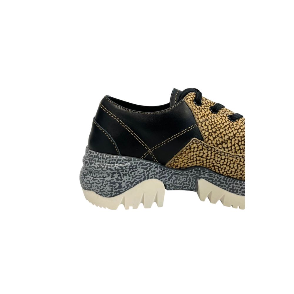 Borbonese Beige Genuine Leather Sneaker - Luxe Nova