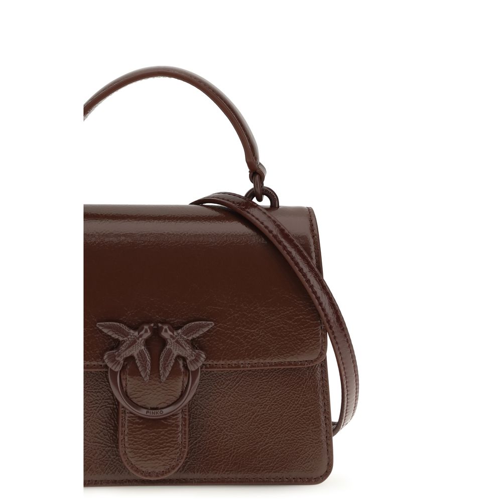 PINKO Brown Goatskin Handbag - Luxe Nova