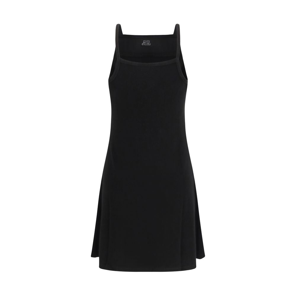 Courrèges Black Viscose Casual Dress - Luxe Nova