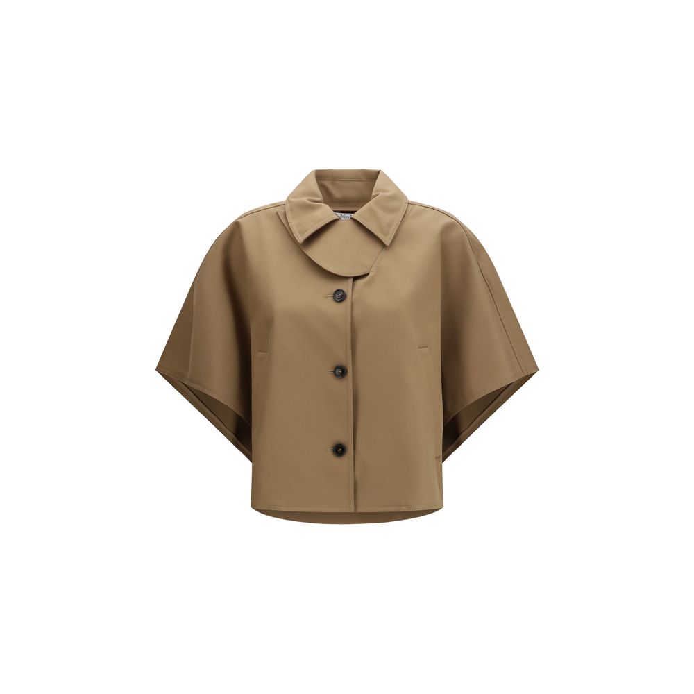 Max Mara Brown Cotton Coat - Luxe Nova