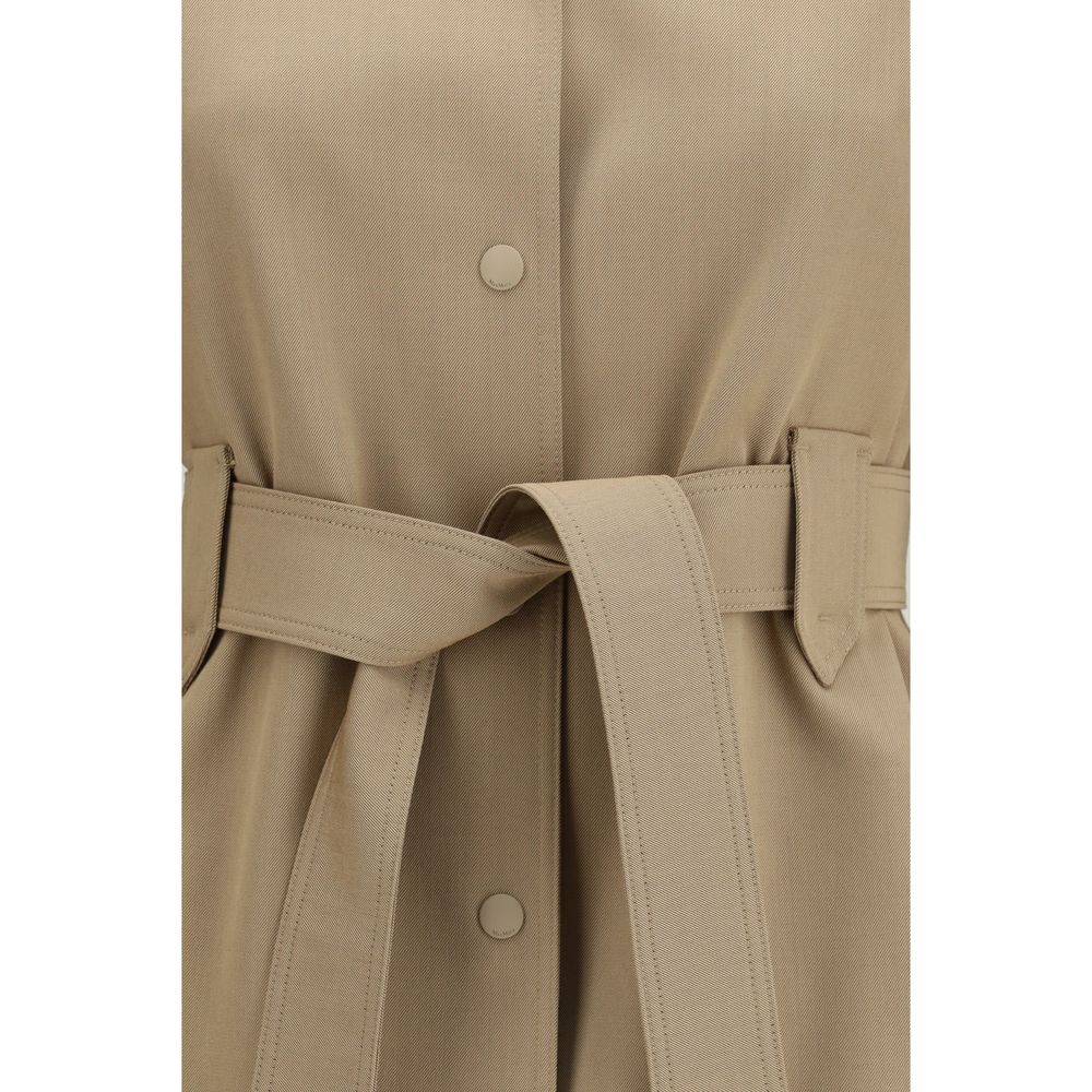 Max Mara Brown Fleece Wool Coat - Luxe Nova