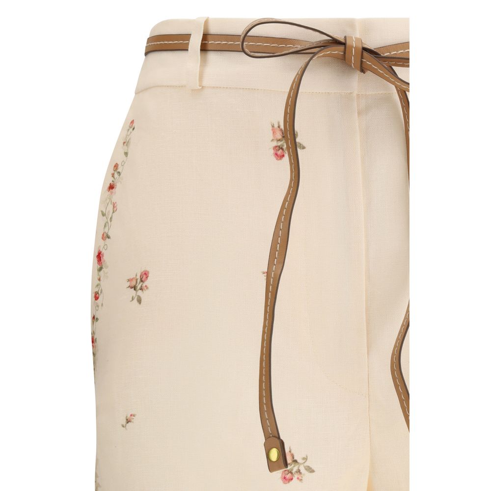 Zimmermann Beige Cotton Flared Pants - Luxe Nova