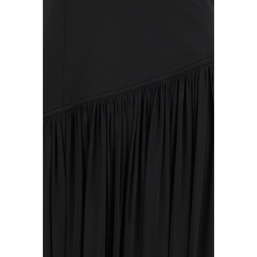 Ferragamo Black Viscose Cocktail Dress - Luxe Nova