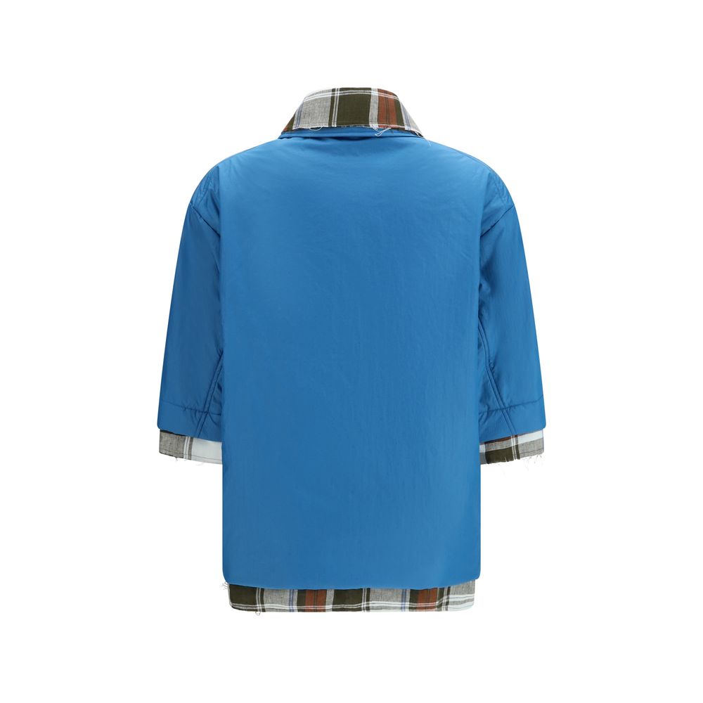 MARBELL Blue Polyamide Dress Shirt - Luxe Nova