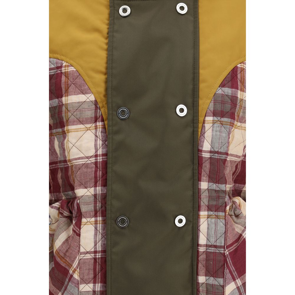 MARBELL Red Polyamide Sleveless Jacket - Luxe Nova