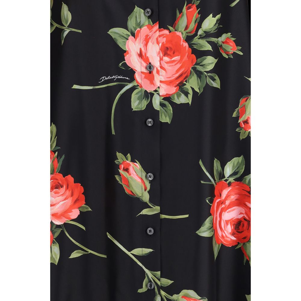Dolce & Gabbana Multicolor Silk Casual Dress