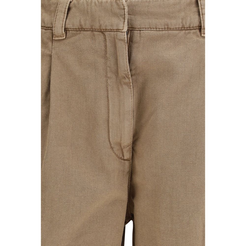 Brunello Cucinelli Beige Cotton Bermuda Shorts - Luxe Nova