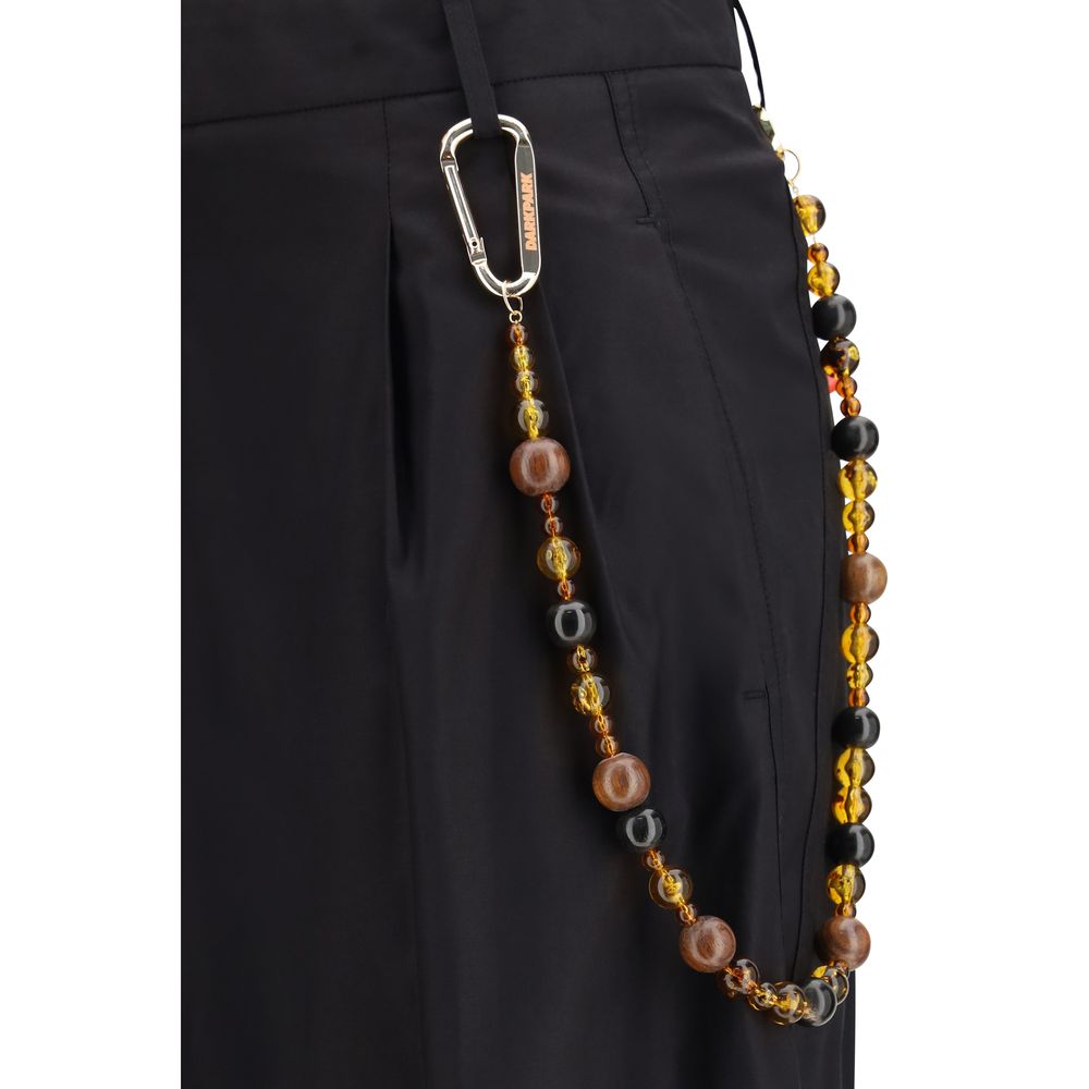 Darkpark Black Cotton Casual Pants - Luxe Nova