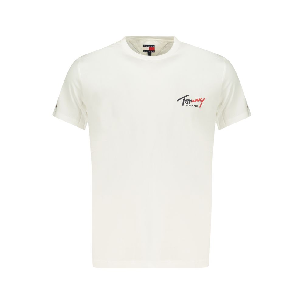 Tommy Hilfiger White Cotton Men T-Shirt - Luxe Nova