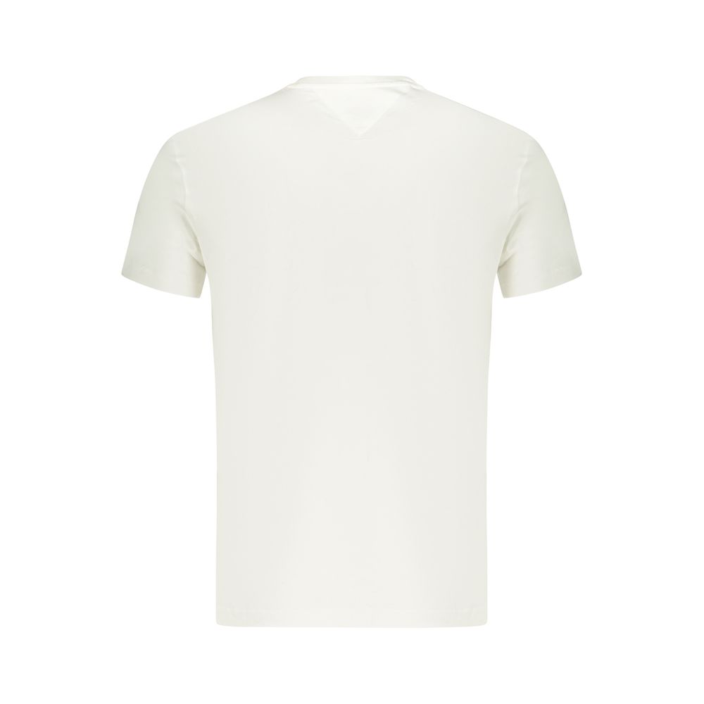 Tommy Hilfiger White Cotton Men T-Shirt - Luxe Nova