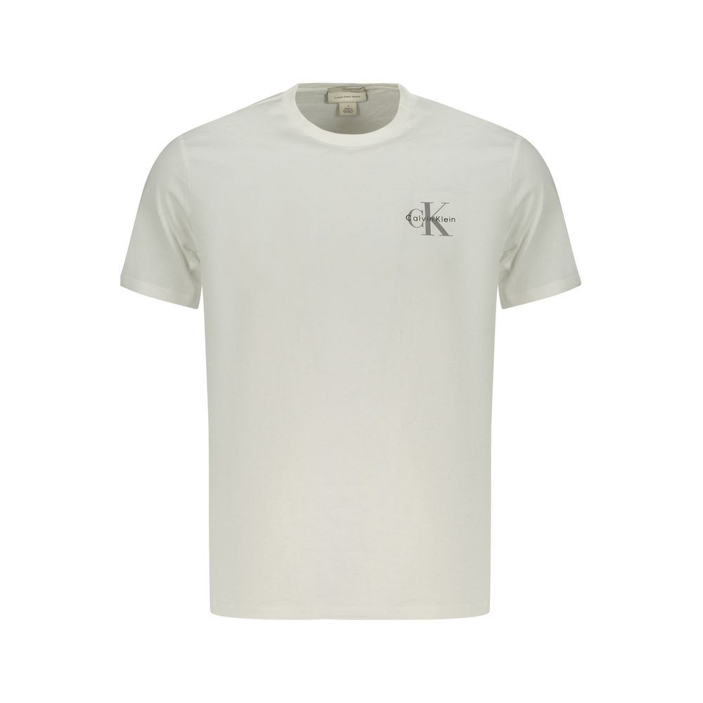 Calvin Klein White Cotton Men T-Shirt - Luxe Nova