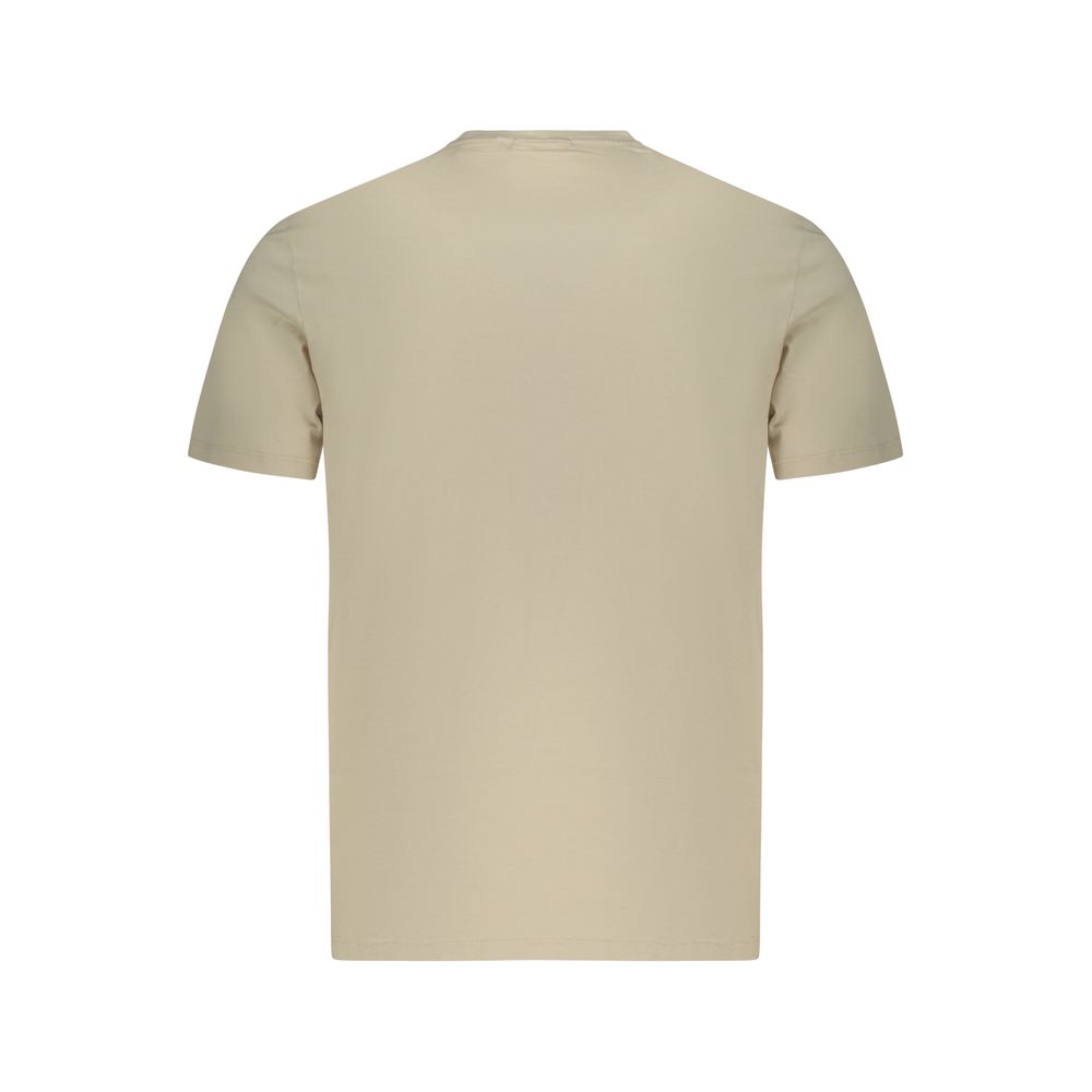 Calvin Klein Beige Cotton Men T-Shirt - Luxe Nova
