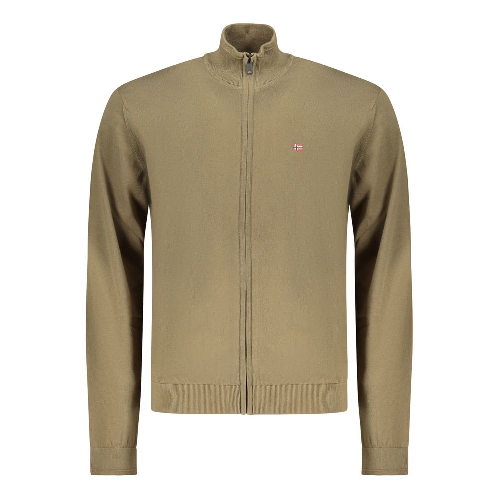 Napapijri Verde Cotton Men Cardigan - Luxe Nova