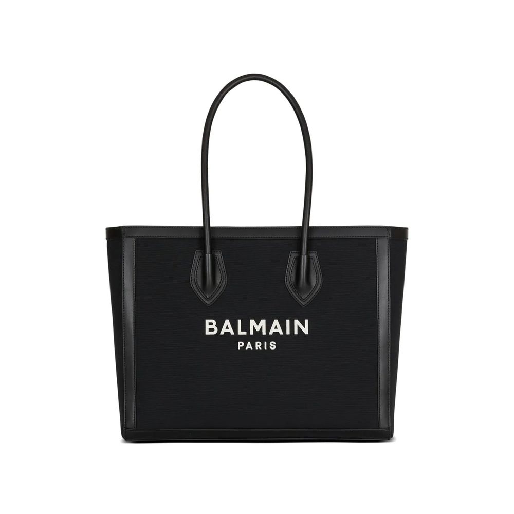 Balmain Black Cotton Tote Bag - Luxe Nova