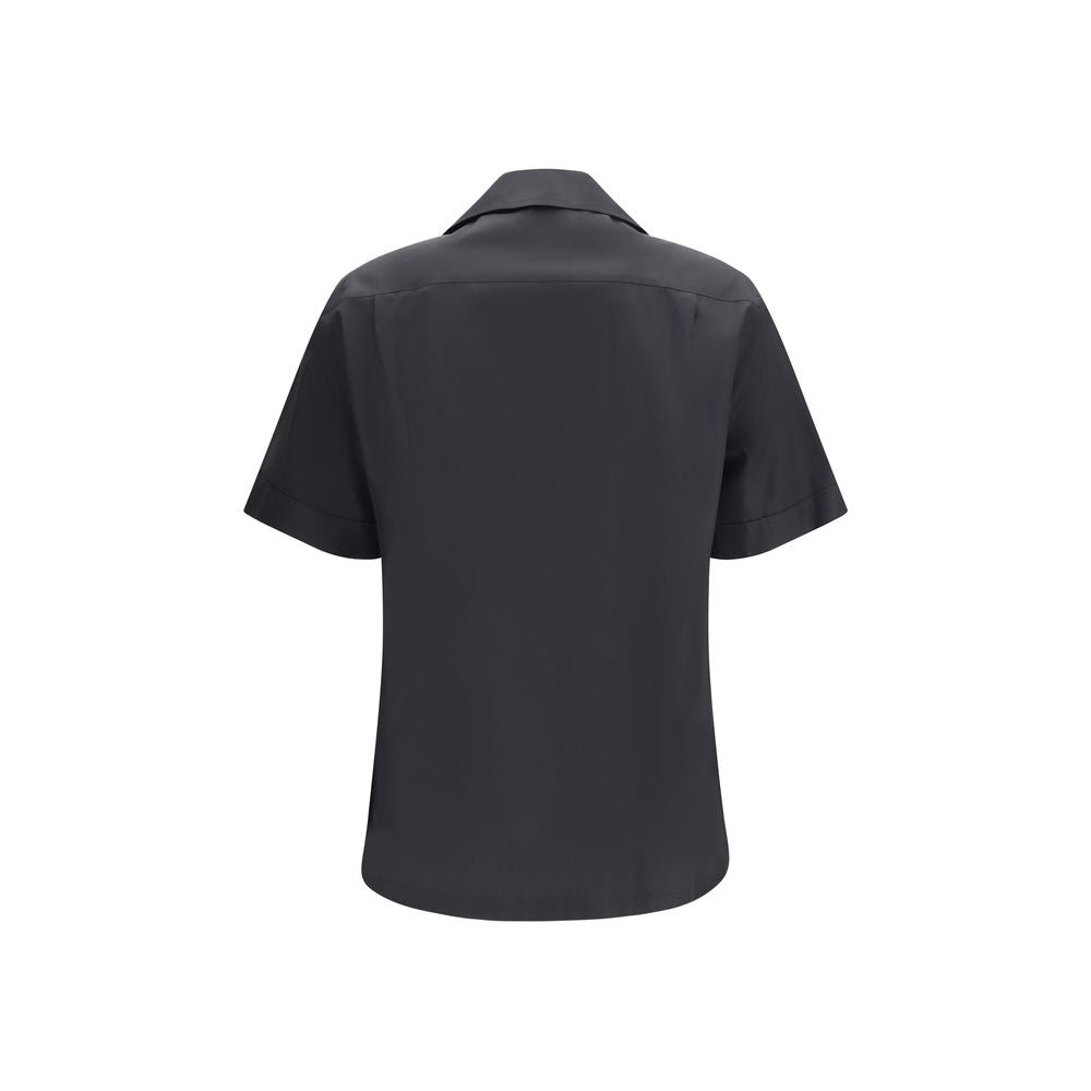 Dolce & Gabbana Black Cotton Shortsleeve Shirt - Luxe Nova