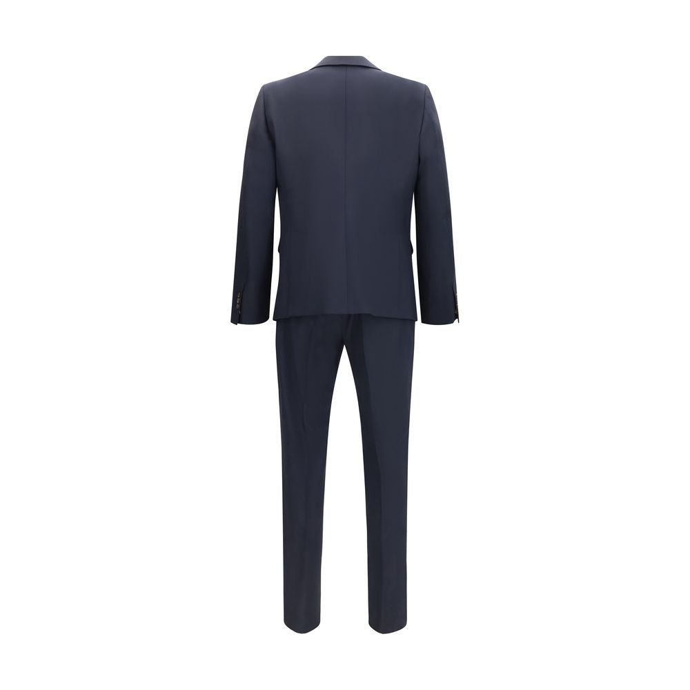 Dsquared² Blue Fleece Wool Two-Piece Suit - Luxe Nova