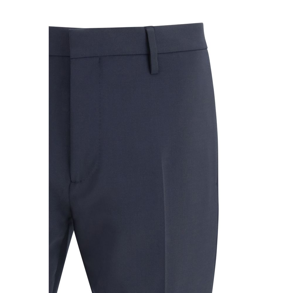 Dsquared² Blue Fleece Wool Two-Piece Suit - Luxe Nova