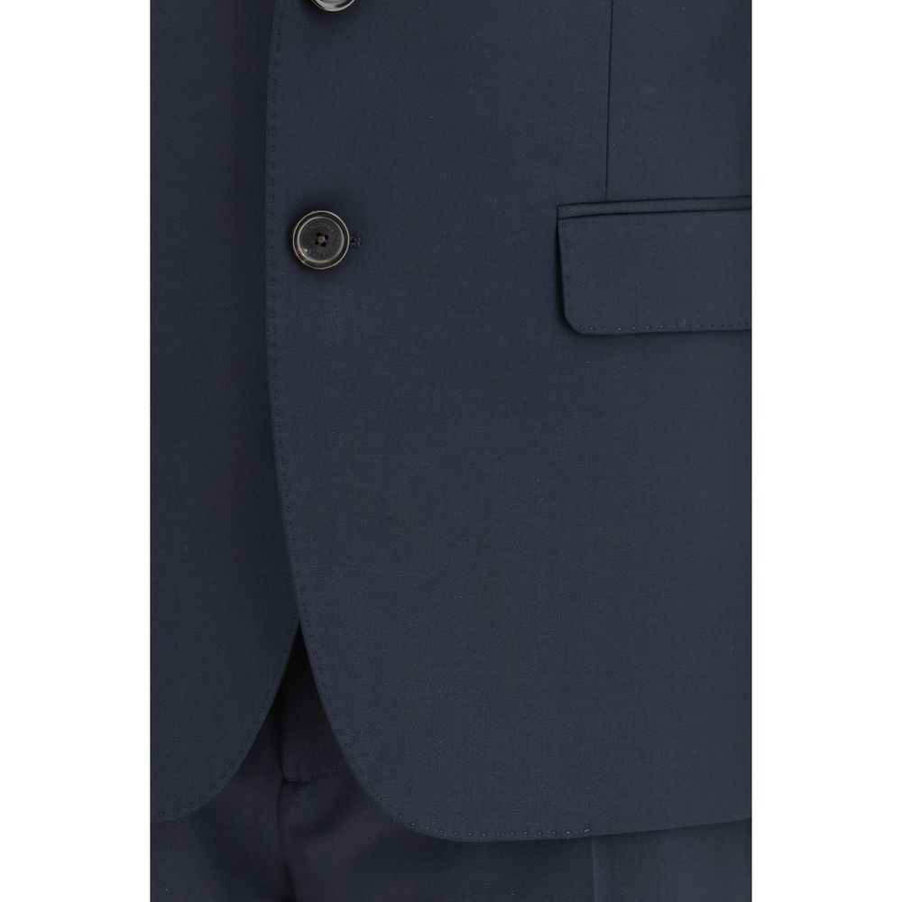 Dsquared² Blue Fleece Wool Two-Piece Suit - Luxe Nova