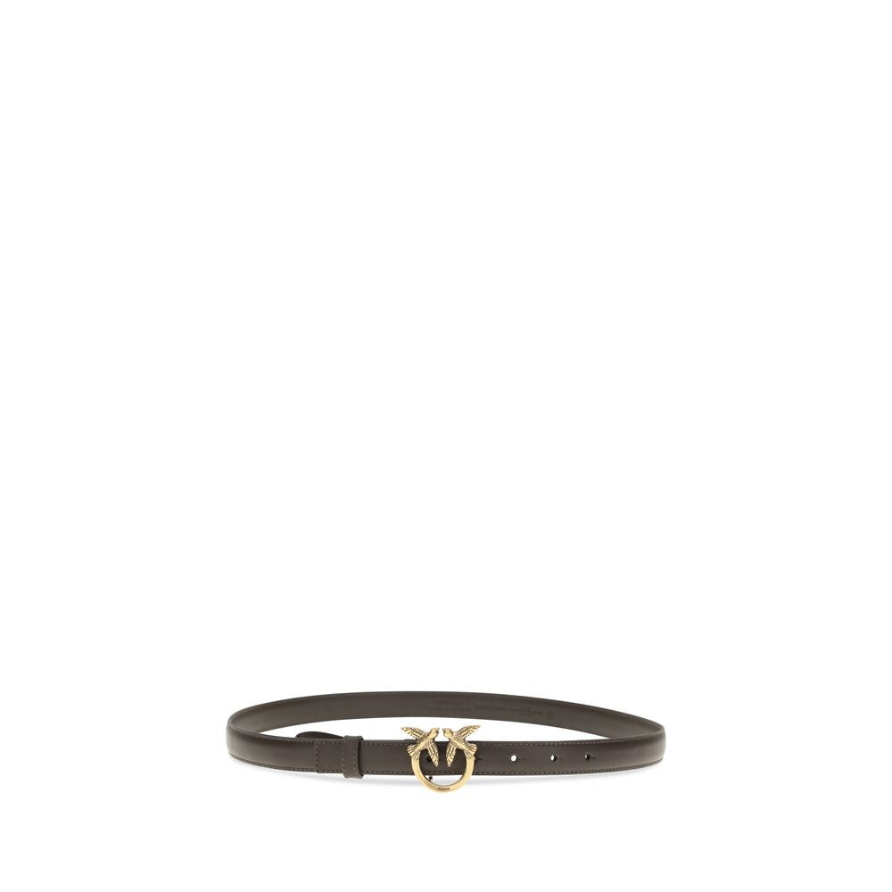 PINKO Brown Calf Leather Bos Taurus Regular Belt - Luxe Nova