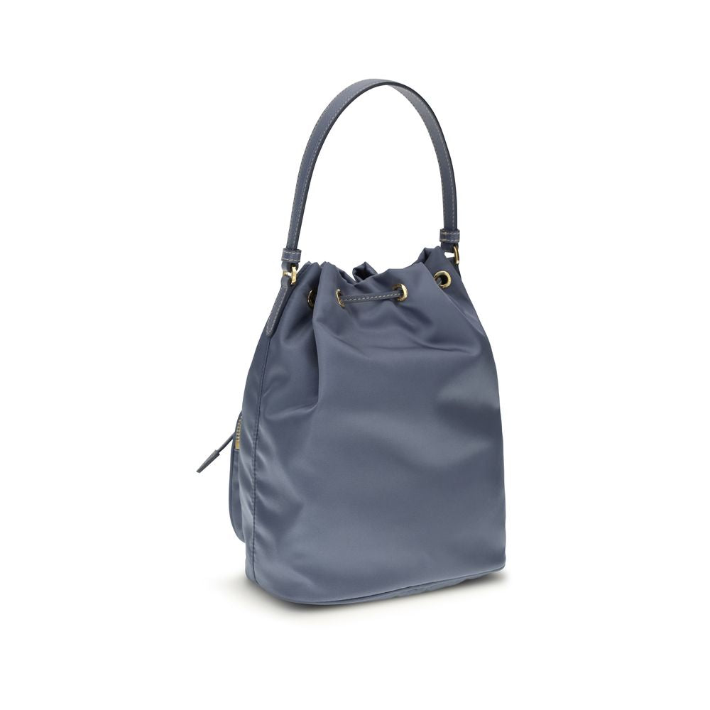 Prada Blue Recycled Polyamide Backet Bag - Luxe Nova