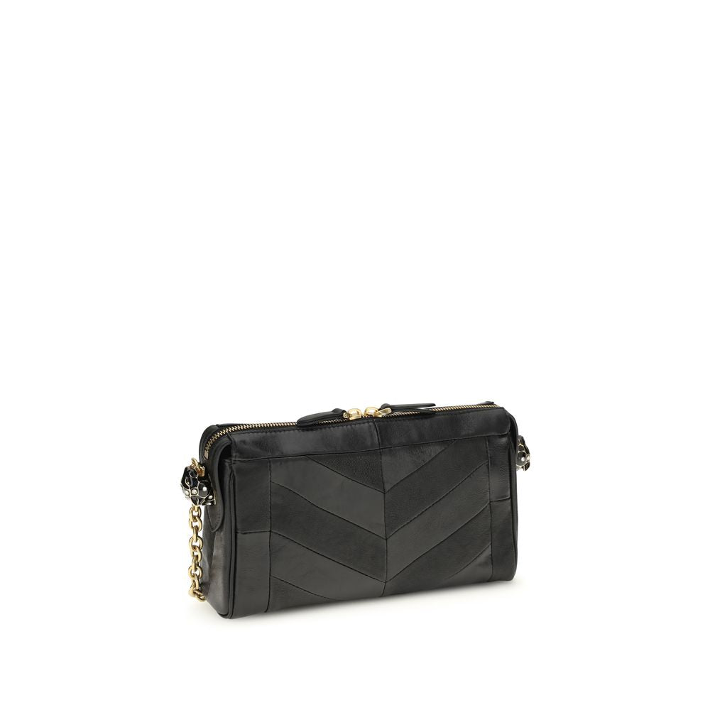 Valentino Garavani Black Lamb Ovis Aries Aries Shoulder Bag - Luxe Nova