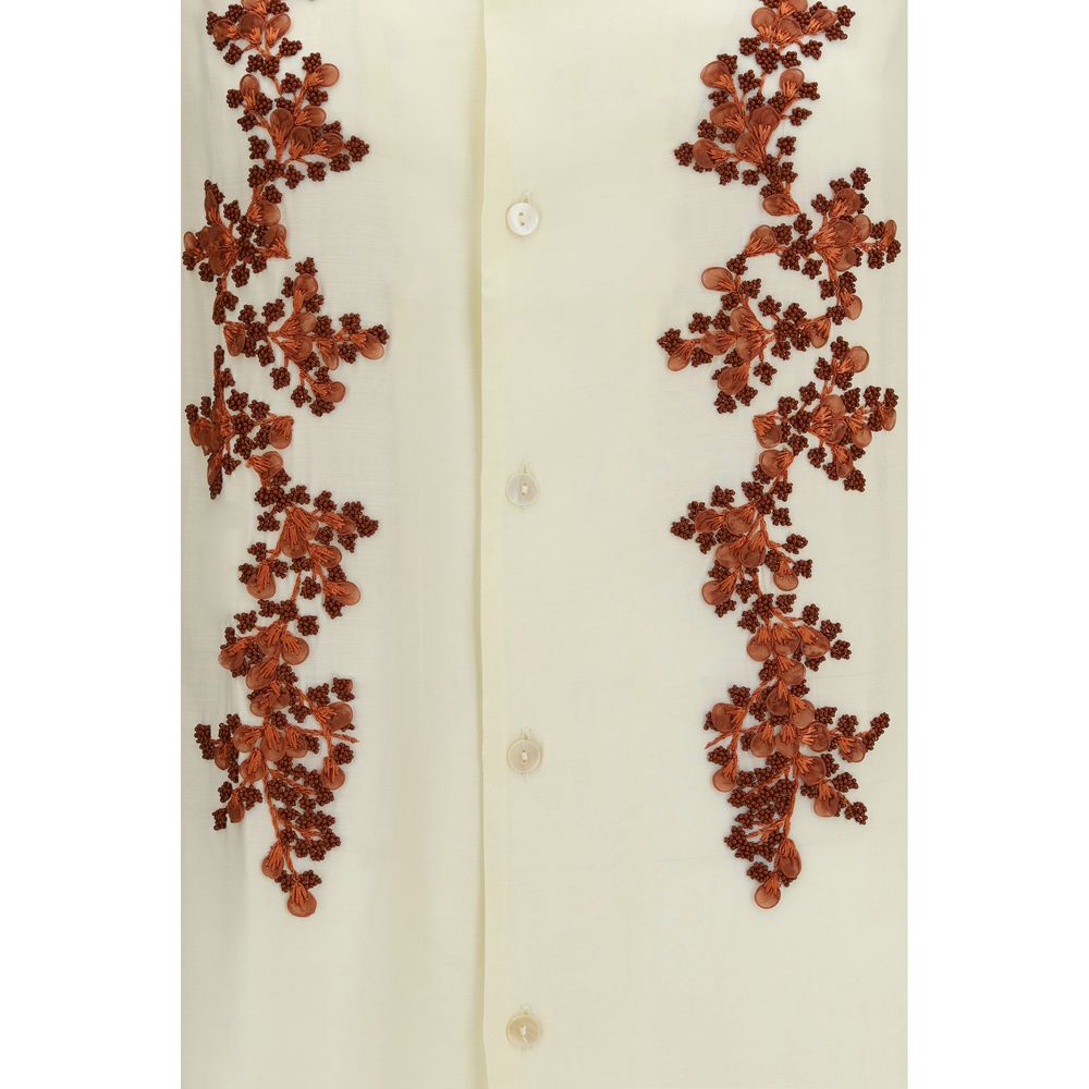 Baziszt Bicolor Cotton Pattern Shirt - Luxe Nova