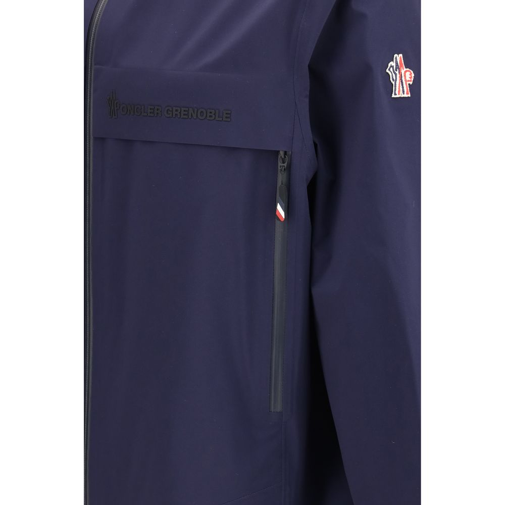 Moncler Grenoble Blue Polyamide Shell Jacket - Luxe Nova