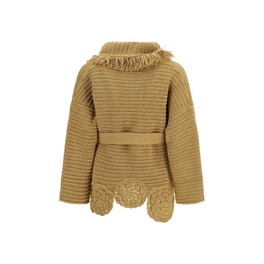 Alanui Gold Polyester Cardigan - Luxe Nova