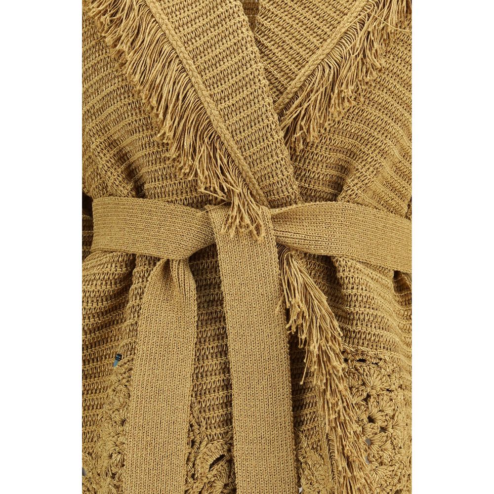 Alanui Gold Polyester Cardigan - Luxe Nova