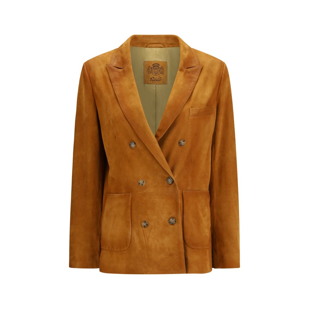 Valstar Beige Goatskin Blazer - Luxe Nova