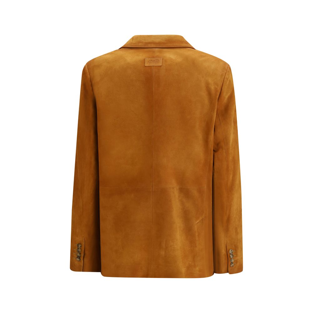 Valstar Beige Goatskin Blazer - Luxe Nova