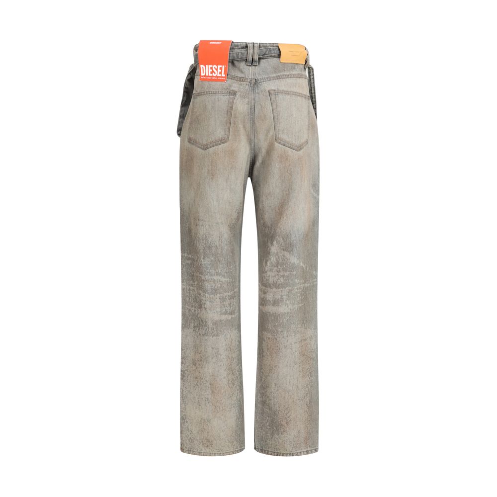 Diesel Gray Cotton Slim Fit Jeans - Luxe Nova