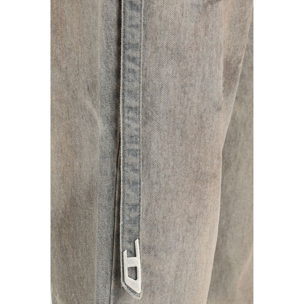 Diesel Gray Cotton Slim Fit Jeans - Luxe Nova
