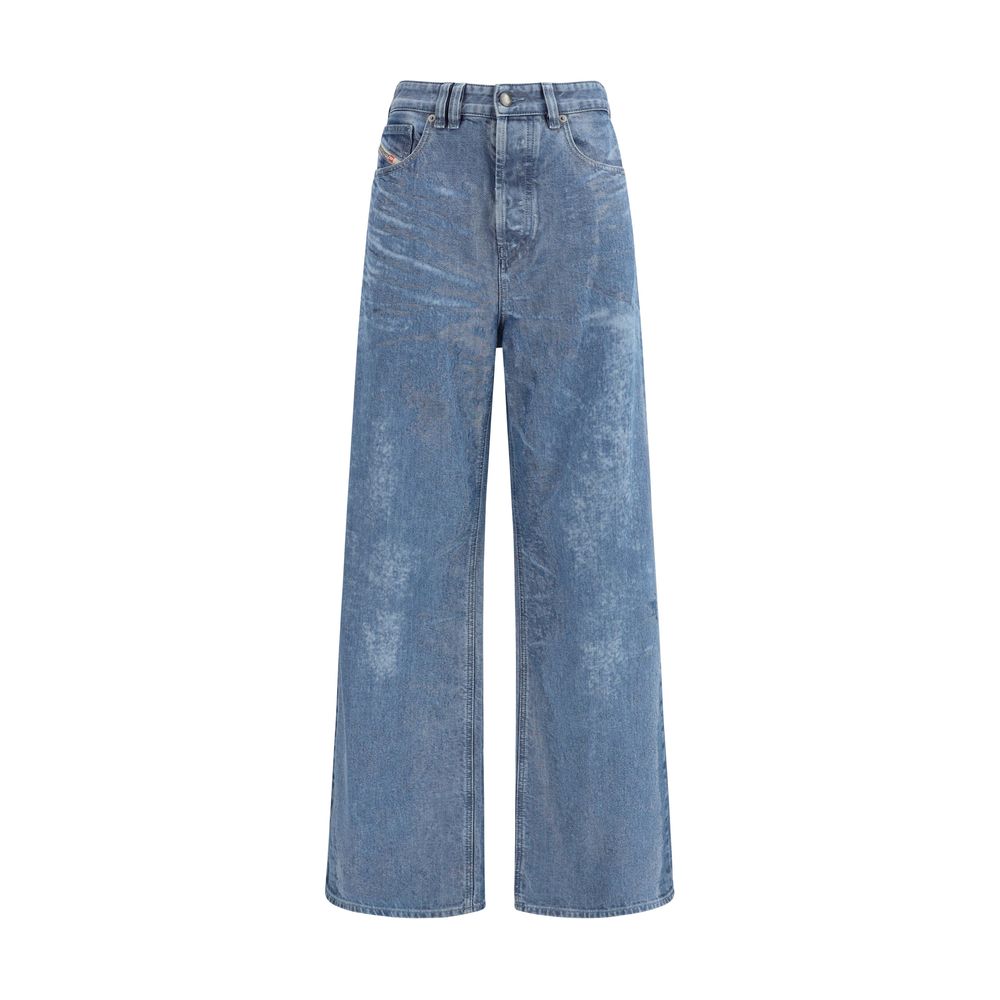 Diesel Blue Cotton Relaxed Fit Jeans - Luxe Nova