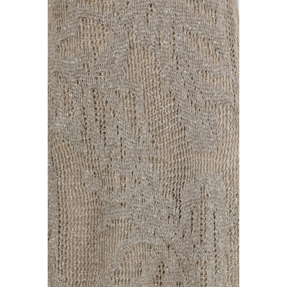 Brunello Cucinelli Beige Linen Casual Dress - Luxe Nova