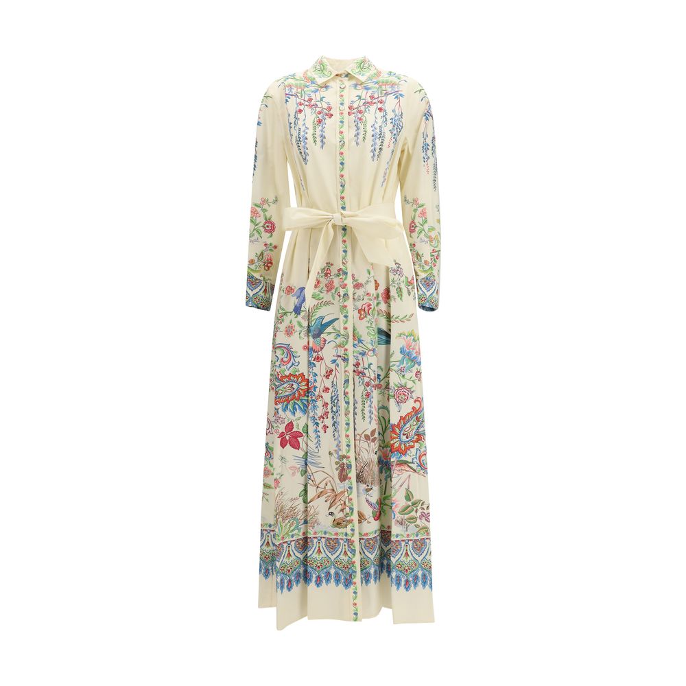Etro White Cotton Casual Dress - Luxe Nova
