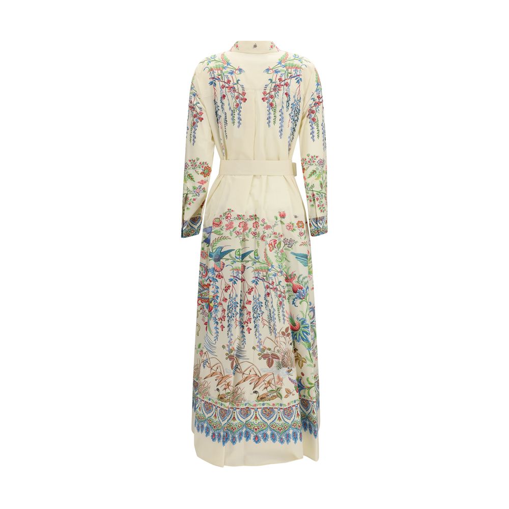 Etro White Cotton Casual Dress - Luxe Nova