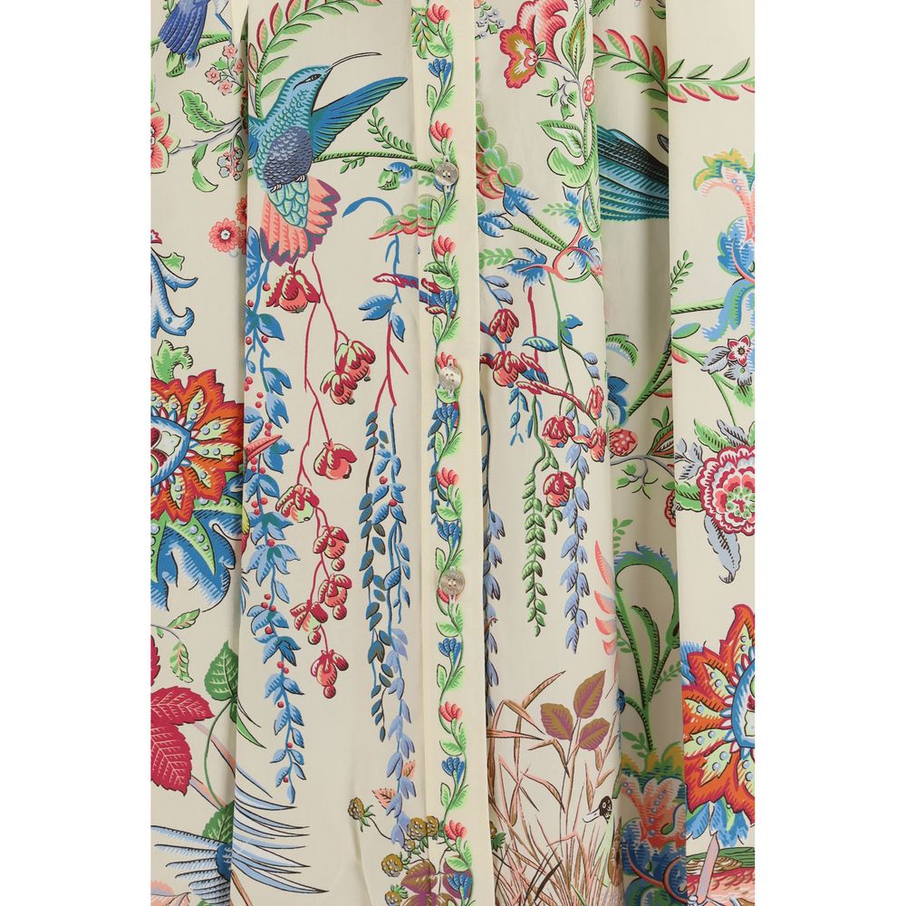 Etro White Cotton Casual Dress - Luxe Nova