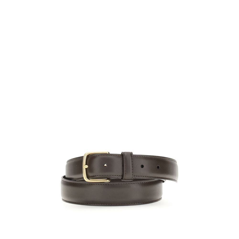 The Row Brown Calf Leather Bos Taurus Regular Belt - Luxe Nova