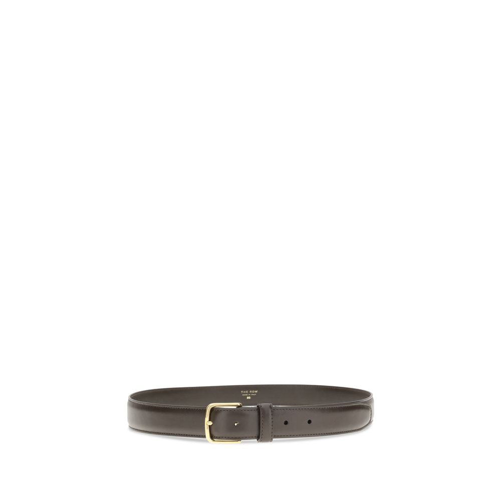 The Row Brown Calf Leather Bos Taurus Regular Belt - Luxe Nova