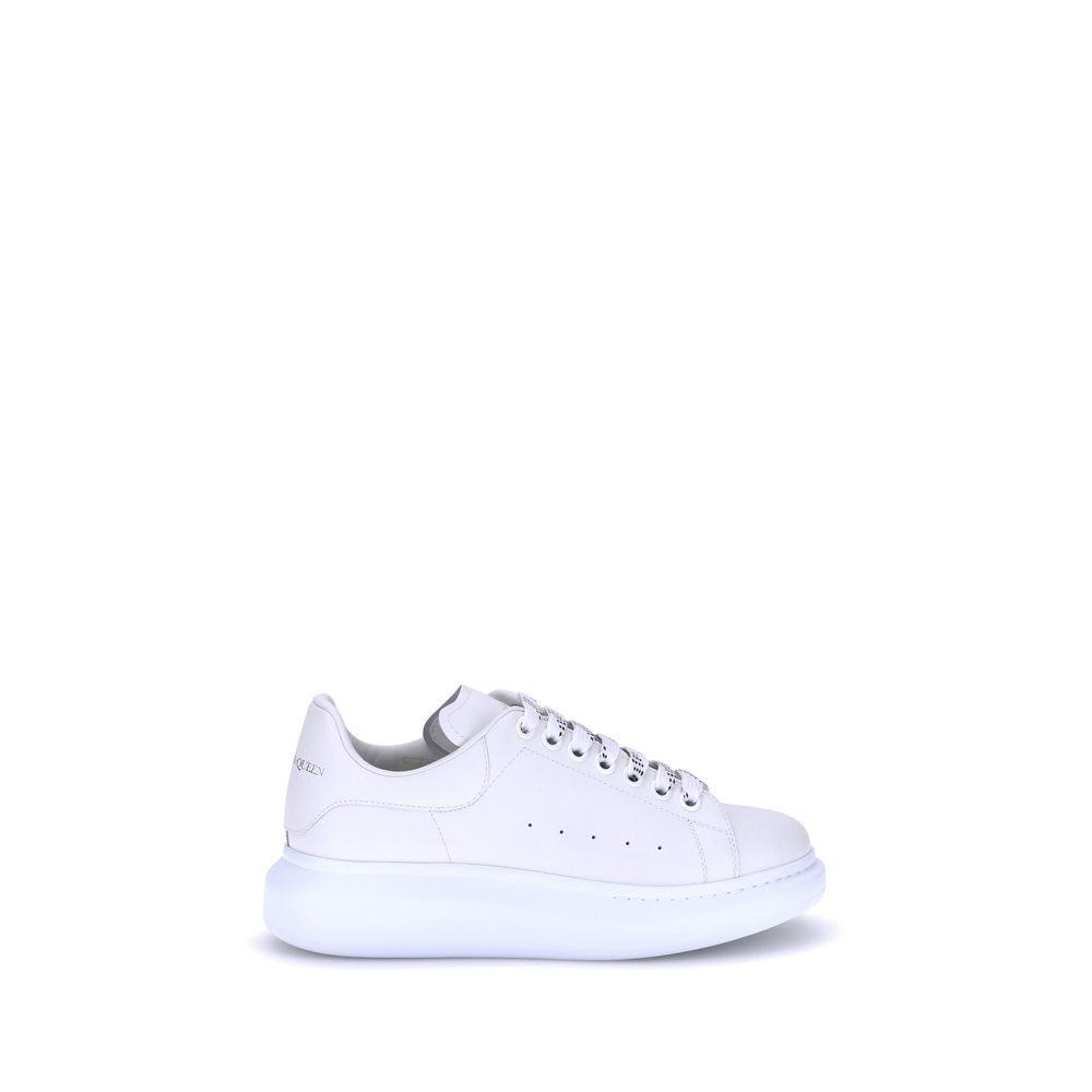 Alexander McQueen White Calf Leather Bos Taurus Platform Sneakers - Luxe Nova