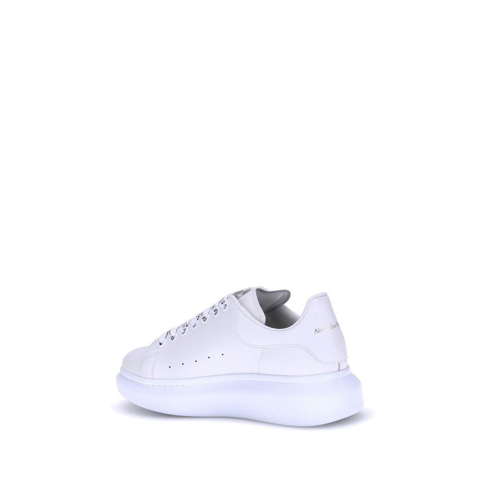 Alexander McQueen White Calf Leather Bos Taurus Platform Sneakers - Luxe Nova