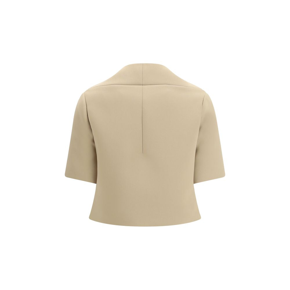 Khaite Beige Polyester Coat - Luxe Nova