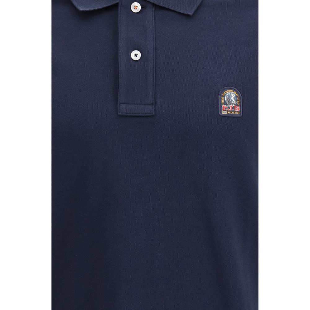 Parajumpers Blue Cotton Polo Shirt - Luxe Nova