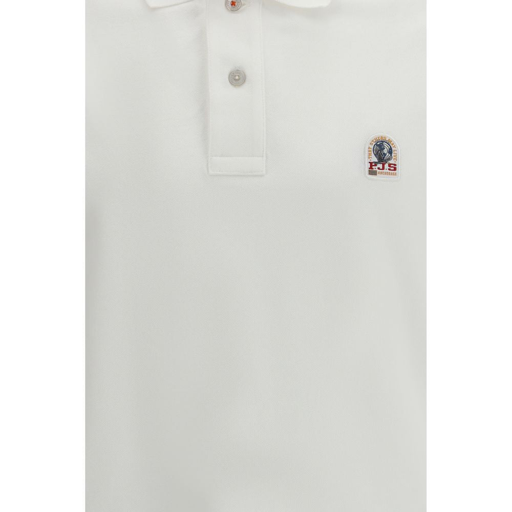 Parajumpers White Cotton Polo Shirt - Luxe Nova