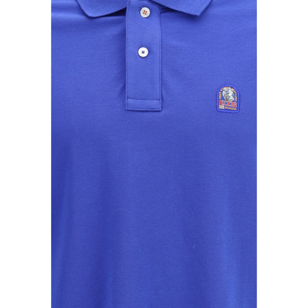Parajumpers Blue Cotton Polo Shirt - Luxe Nova